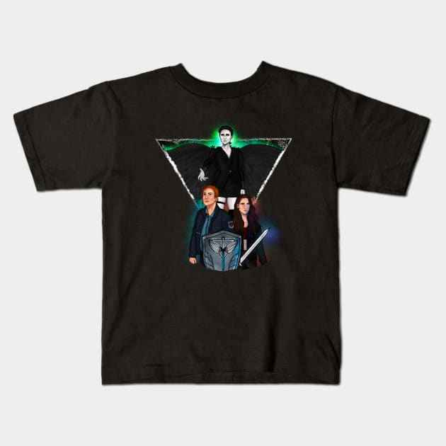 The Guardian, The Champion, & The Shield - Color Kids T-Shirt by wynhaaughtcolbs